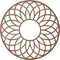 Ekena Millwork Cannes Wood Fretwork Pierced Ceiling Medallion, Walnut, 18"OD x 6 1/8"ID x 3/8"T CMWP18X18X0375CNWA - alternate 5